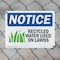 Signmission Recycled Water Used On Lawns, 14 in W x Rectangle, Plastic OS-2PACK-NS-P-1014-L-18006 - alternate 8
